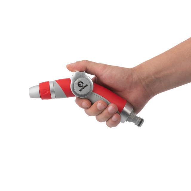 Пістолет-розпилювач для поливу, 3 режими, плавне регулювання потоку води, LUXURY INTERTOOL GE-0018 Київ - фото 7