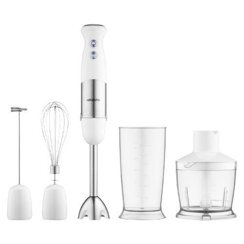 Блендер погружний 800W + чаша 600мл + чопер 500мл біло-сріблястий HBG-800WWHCHML Ardesto Житомир - изображение 2