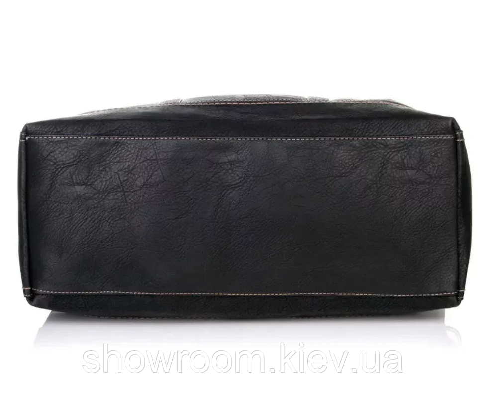 Чоловіча дорожна сумка саквояж David Jones (7920) чорна Київ - фото 5