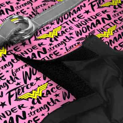 Шлей для собак WAUDOG Clothes с QR паспортом "Чудо-женщина в розовом" XS1 (1001-4010) Винница