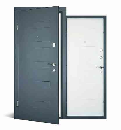 Входная дверь Abwehr Comfort Adelina 490 Антрацит + Белая 860*2050 мм Современная входная дверь Киев