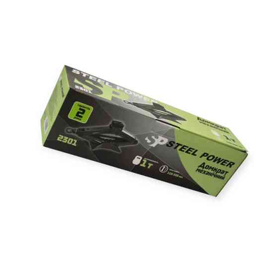 Домкрат ромбовый 1 т, 110-330 мм, резиновая опора Steel Power Мукачево