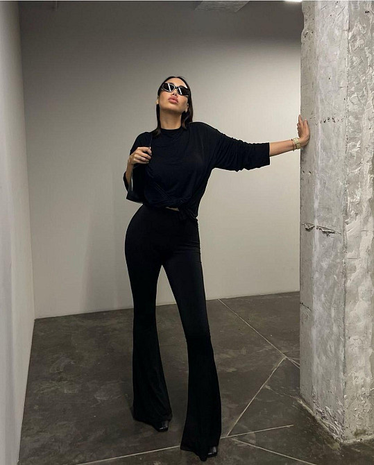 Жіночі базові штани кльош із дайвінгу 46/48 Одеса - фото 1