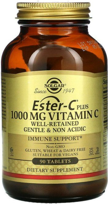 Естер-З плюс вітамін C Solgar Ester-C Plus vitamín C 1000 мг 90 таб Київ - фото 1