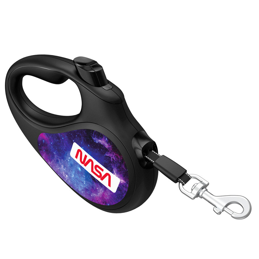 Повідець-рулетка для собак WAUDOG R-leash, малюнок "NASA21", XS, до 12 кг, 3 м, світловідбиваюч Коломыя - изображение 4