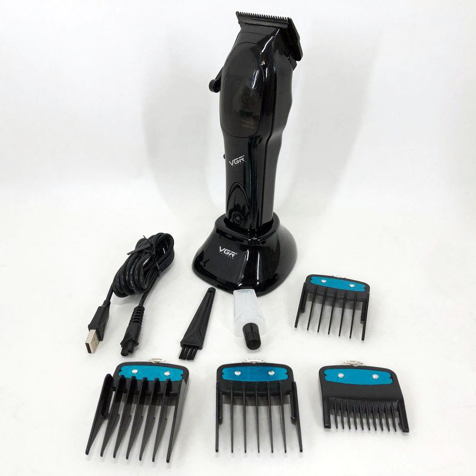 Бритва аккумуляторная для стрижки волос и бороды VGR Hair Clipper V-653 Voyager, Триммер для висков KV-99 Львов - изображение 6