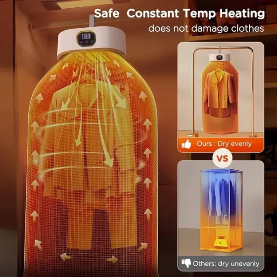 Портативная умная сушилка для белья KPL KLE-118 с пультом дистанционного управления Коломыя