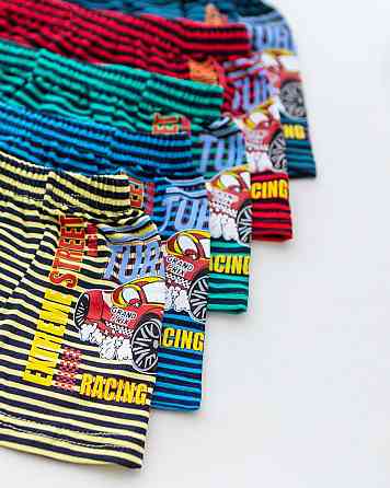 Боксеры подростковые для мальчика - полосатые. Набор из 5 шт. Nicoletta 41395 Киев