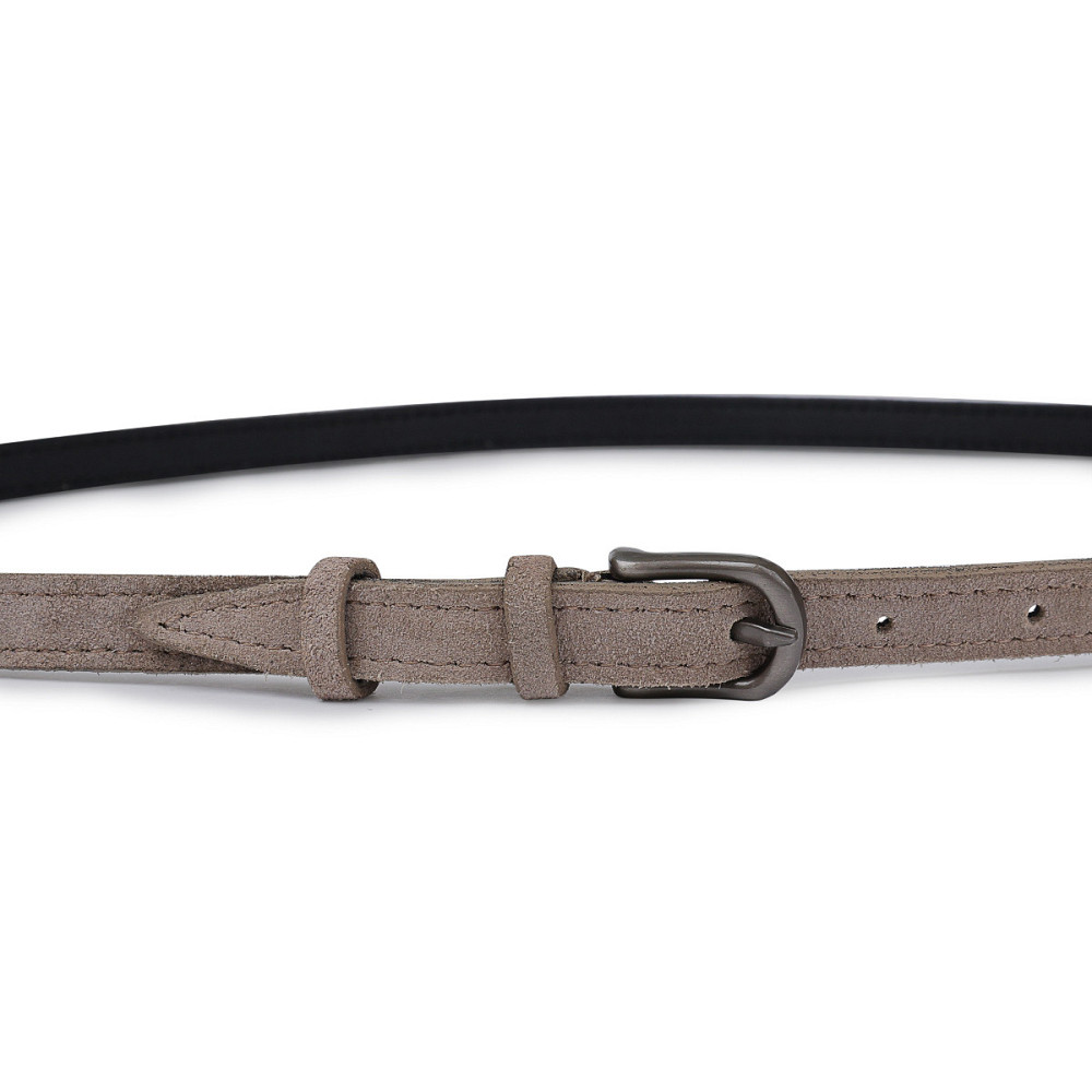 Женский замшевый ремень Vintage 20771 Серый Киев - изображение 7