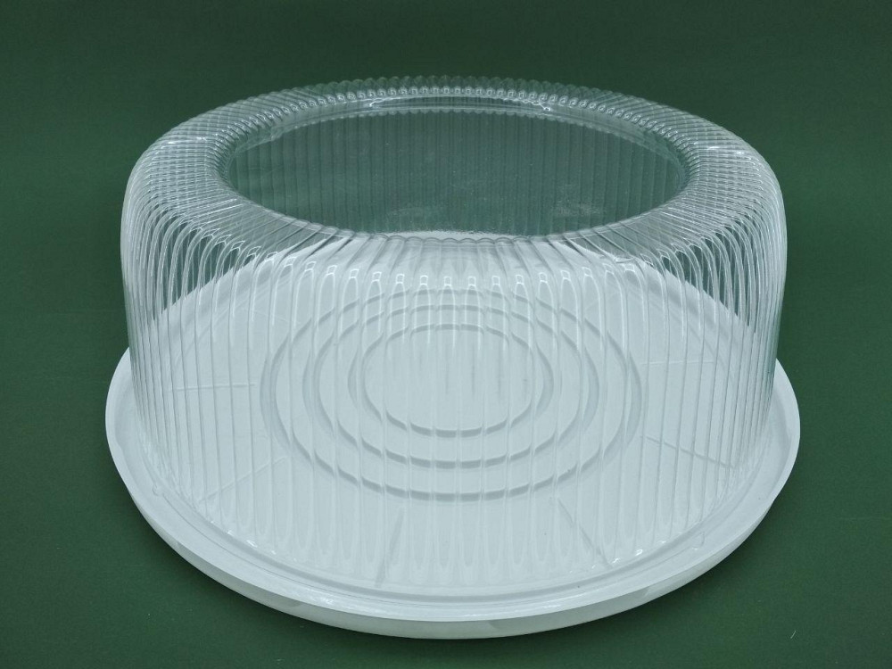 Упаковка з полістиролу для торта ПС-260 Д+ПС-260 К (V = 7200 мл)d 335 h135 (75 шт) Харків - фото 1