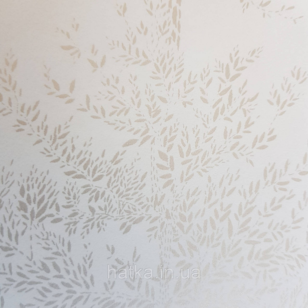 Шпалери вінілові на флізелін Caselio The Place to bed 0.53х10 м природа дерева гілки сріблясті на білому Київ - фото 2