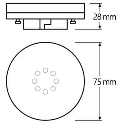 Лампочка Osram LED STAR, 4.9W, 470Lm, 4000K, GX53 (4058075433465) Винница