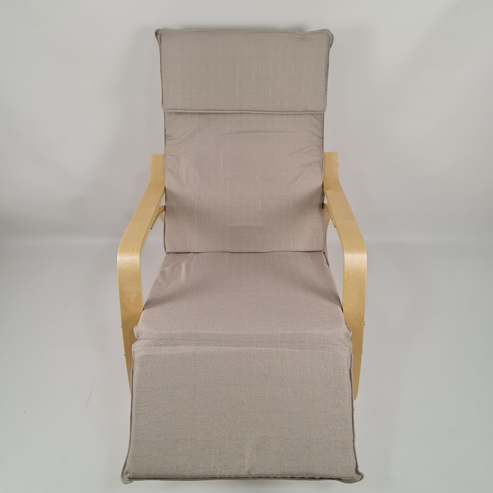 Крісло гойдалка з підставкою для ніг Avko ARC003 Natural Beige Київ - фото 5