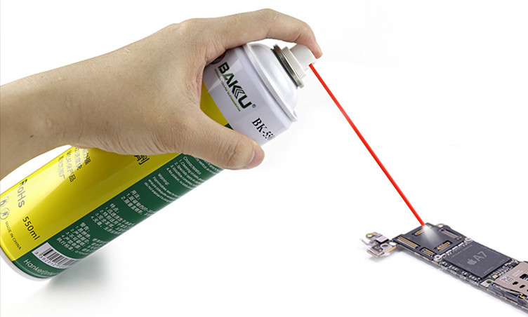 Спрей BAKKU BK-5500, 550 ml - для очистки дисплеїв, тачей, плат від оксидів та інших цілей Полтава - фото 1