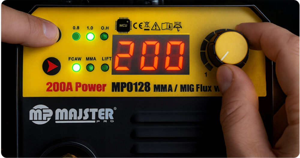 Інверторний зварювальний апарат IGBT MIG FLUX MMA migomat MP0128 Київ - фото 8