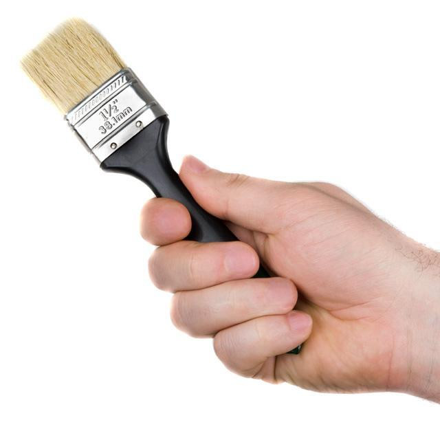 Пензель флейцева 38 * 10,5 * 38 мм, пластикова ручка INTERTOOL KT-1336 Київ - фото 4