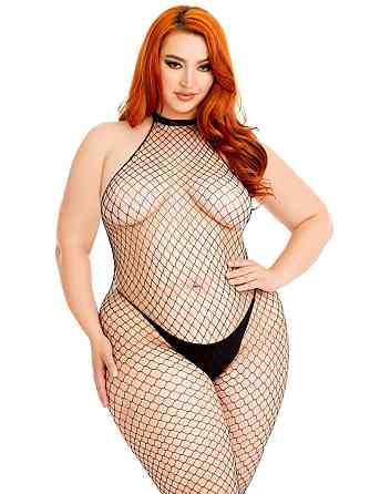 Бодістокінг Leg Avenue Racer neck bodystocking Black Queen Size Sex Aura Київ