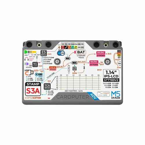 Портативний комп’ютер M5Stack Cardputer ADV 1.14" IPS ESP32-S3, програмований Київ