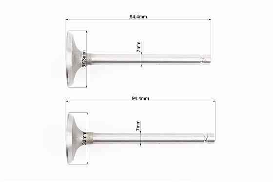 Клапан впускний (h-94,4; D-37,3; d-7), випускний (h-94,4; D-33; d-7) к-кт 2шт 188F Київ