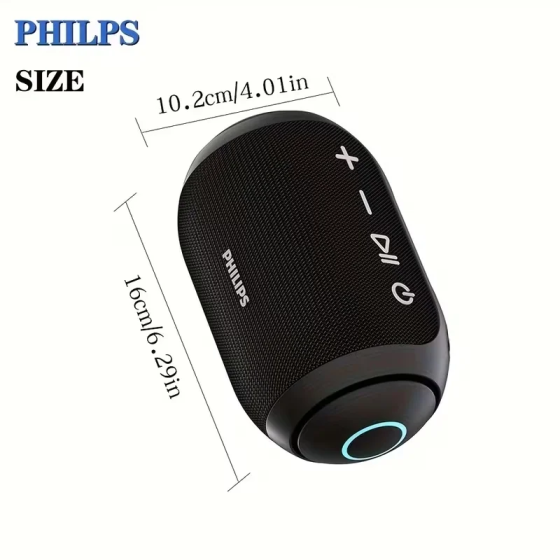 Беспроводная Bluetooth колонка Philips TAS3209 5Вт + RGB-подсветка Черный Киев