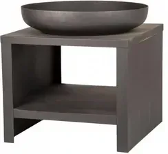 Гриль Esschert Design Palenisko Ze Schowkiem Na Drewno 62cm Czarne Киев