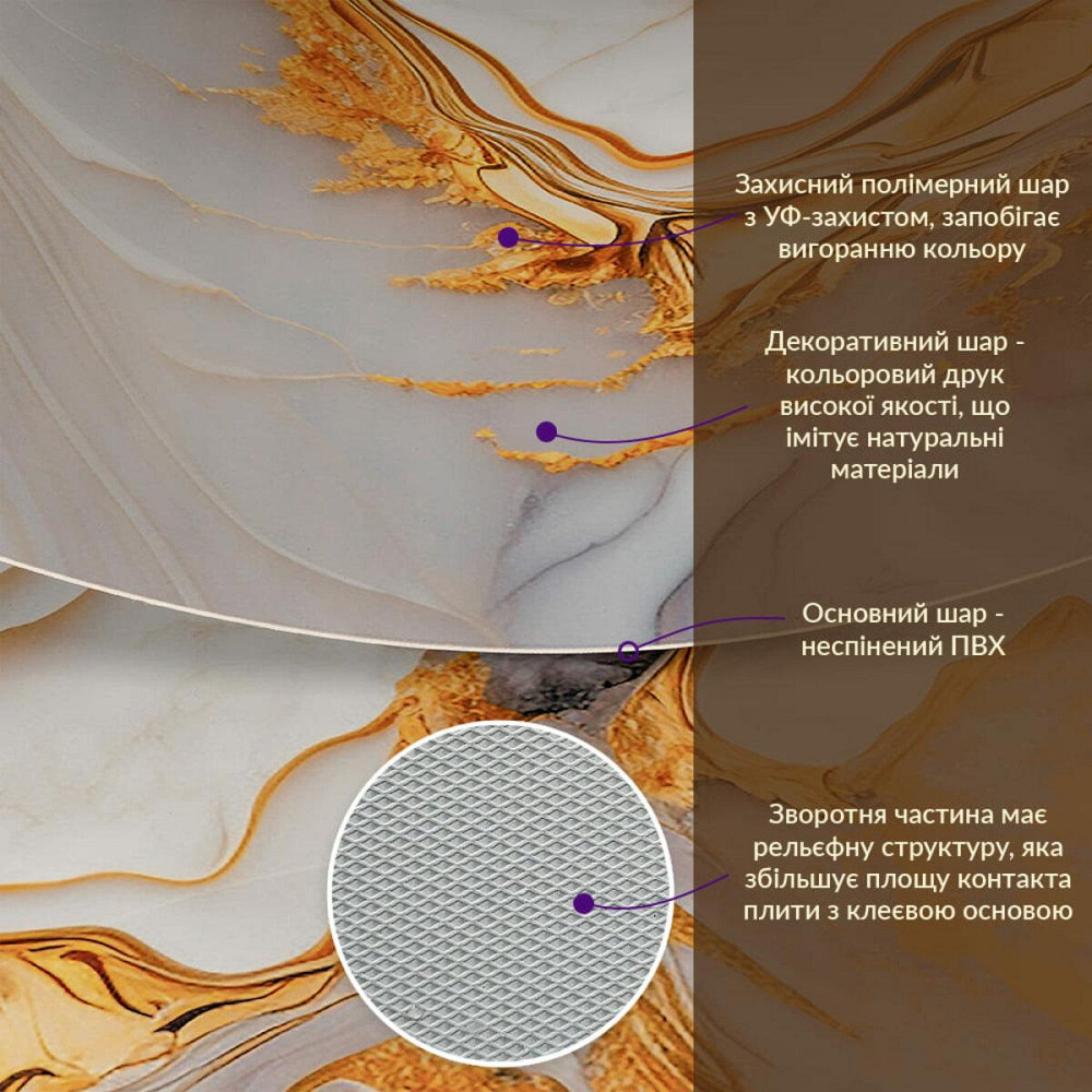 Декоративная ПВХ плита 1,22м х 2,44м х 3мм SW-00002594 Киев - изображение 3