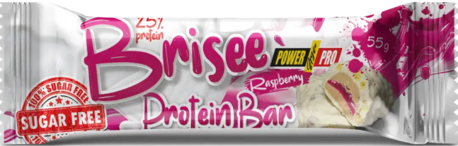 Протеїновий батончик Power Pro Brisee 25% 20х55g малина Київ - фото 3