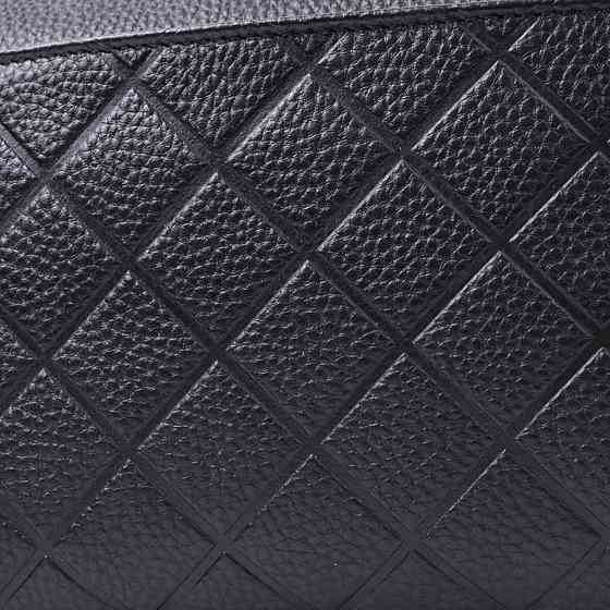 Елегантна сумка для жінок на три відділення з натуральної шкіри Vintage 22805 Чорний Київ