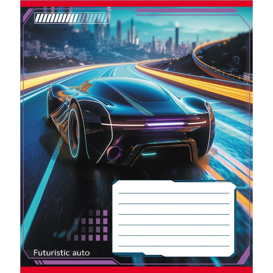 Зошит учнівський "Авто майбутнього" 018-530292K-5 в клітинку, 18 аркушів Вінниця - фото 1