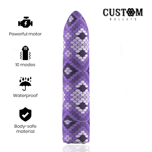 Мощная вибропуля Snake PurpleCustom Bullets (Испания) Sex Aura Киев