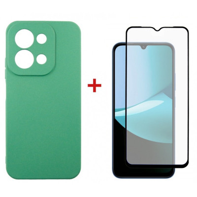 Чехол для мобильного телефона Dengos Soft Kit for Xiaomi Redmi 15C case + glass Mint (DG-KM-167) Вінниця - фото 1