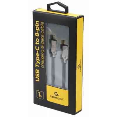 Дата кабель USB-C to Lightning 1.0m 18W Cablexpert (CC-USB2PD18-CM8PM-1M) Винница