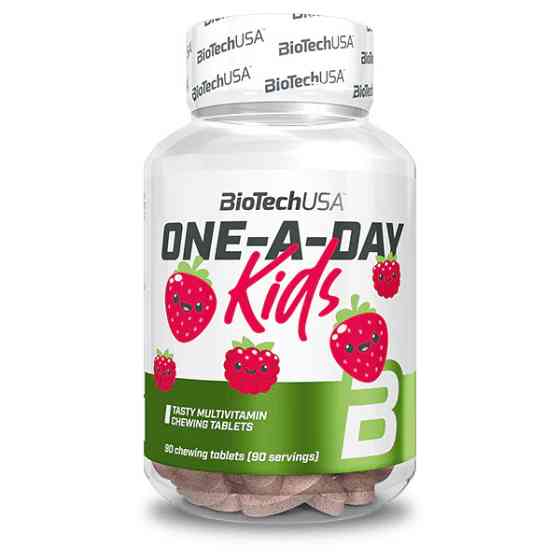 Комплекс мультивітамінів для дітей Biotech One a Day Kids 90 tabs (Strawberry-raspberry) Луцьк