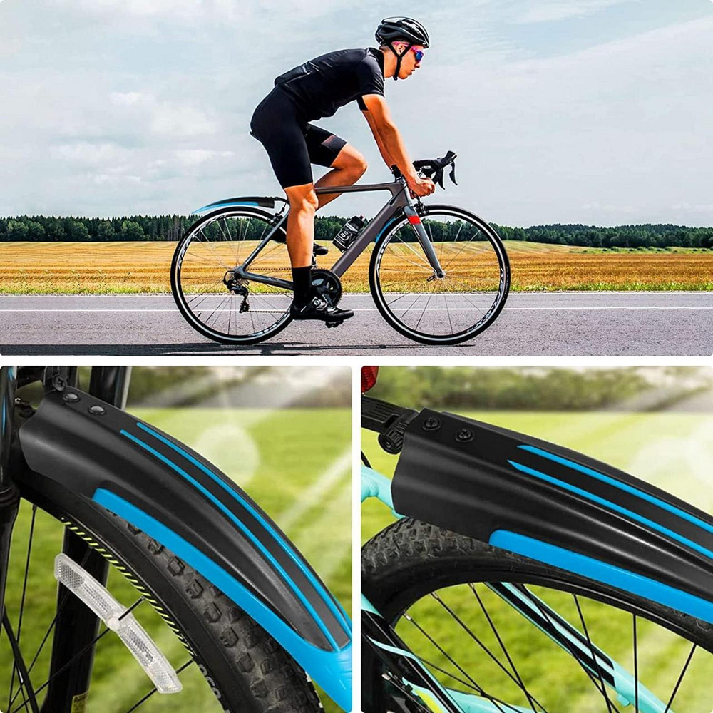 Комплект блакитних велосипедних крил Київ - фото 10