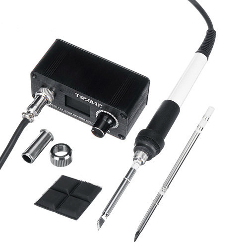 Мини паяльная станция QUICKO T12-942 с OLED дисплеем совместима с жалами Hakko T12 Киев - изображение 1