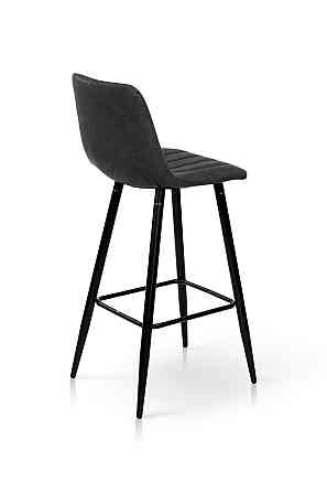 Стілець БАРНИЙ Дрім, чорний/екошкіра антрацитRU-08 Київ