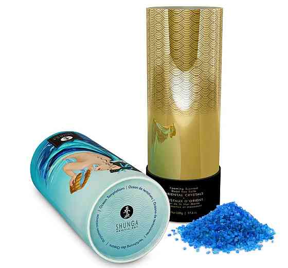 Пенящаяся соль для ванны Shunga Dead Sea salt Oriental Crystals — Ocean Temptations (500 г) Sex Aura Киев