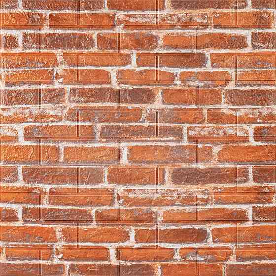 Декоративная 3D панель 700x770x5мм Рыжий Екатеринославский кирпич (044) SW-00000037 Днепр