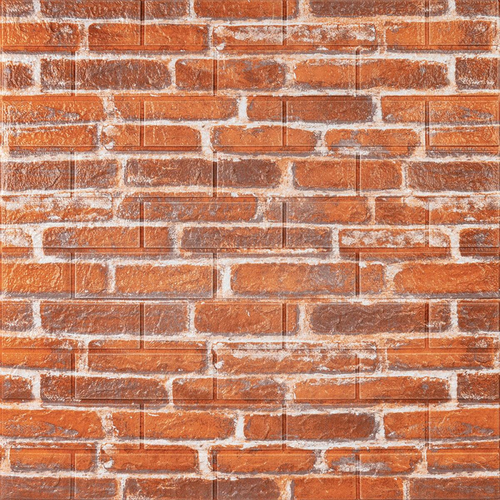 Декоративная 3D панель 700x770x5мм Рыжий Екатеринославский кирпич (044) SW-00000037 Днепр - изображение 1