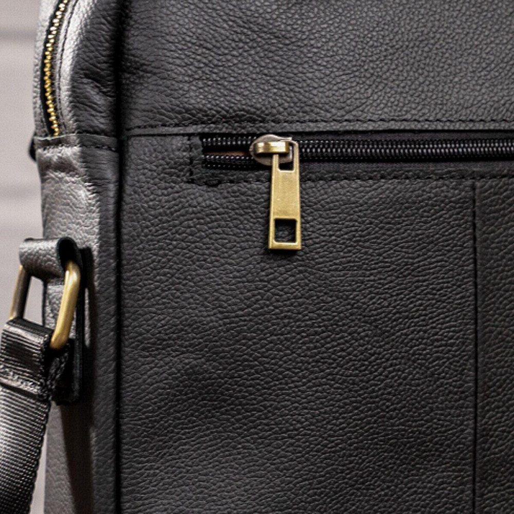 Сумка cтильная мужская Vintage 14649 Черная Киев - изображение 7