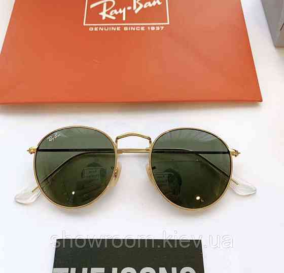 Жіночі круглі сонцезахисні окуляри Ray ban round 3447-3 Київ