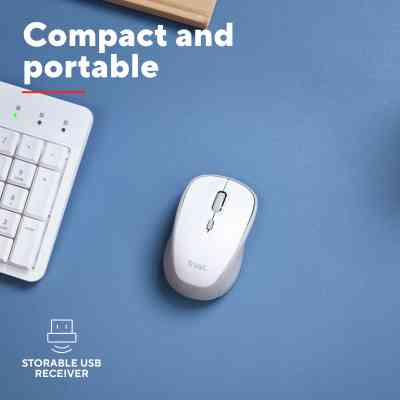 Мишка Trust Yvi+ Silent Wireless/Bluetooth White (25513) Вінниця