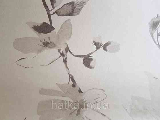 Шпалери флізелінові Khroma LAV001 LA VIE EN ROSE кави з молоком гілки квіти сірі Київ