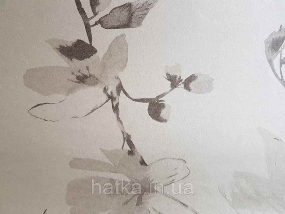 Шпалери флізелінові Khroma LAV001 LA VIE EN ROSE кави з молоком гілки квіти сірі Київ - фото 2