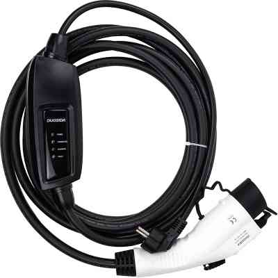 Зарядний пристрій для електромобіля Duosida Type 1 - Schuko (220V), 16A, 3.6кВт, 1-фазное, 5м (EV200269) Вінниця