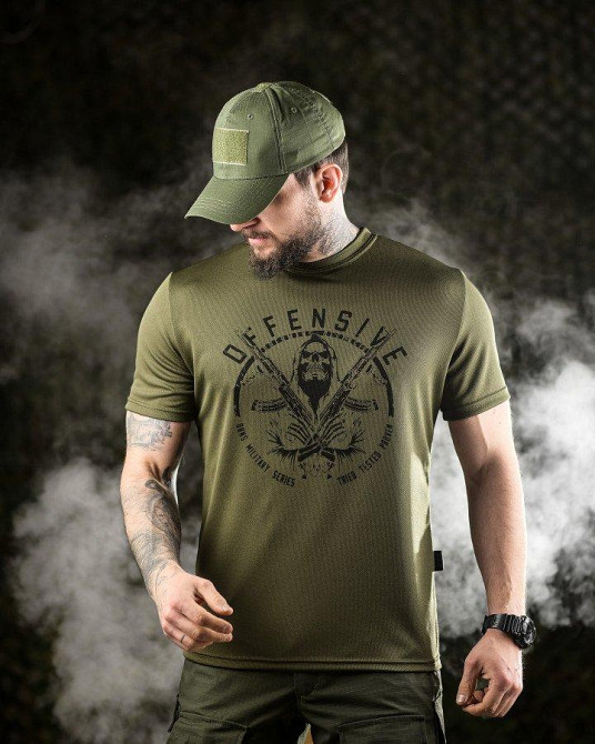 Тактическая футболка Oblivion defensive oliva ДЛ6589 Одесса - изображение 2