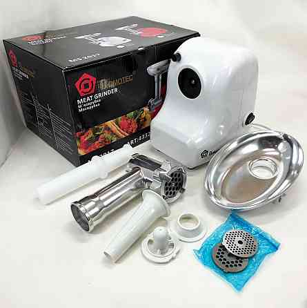 Потужна м'ясорубка електрична для дому Domotec, Електрична м'ясорубка багатофункціональна 2 швидкості OC-34 Львів