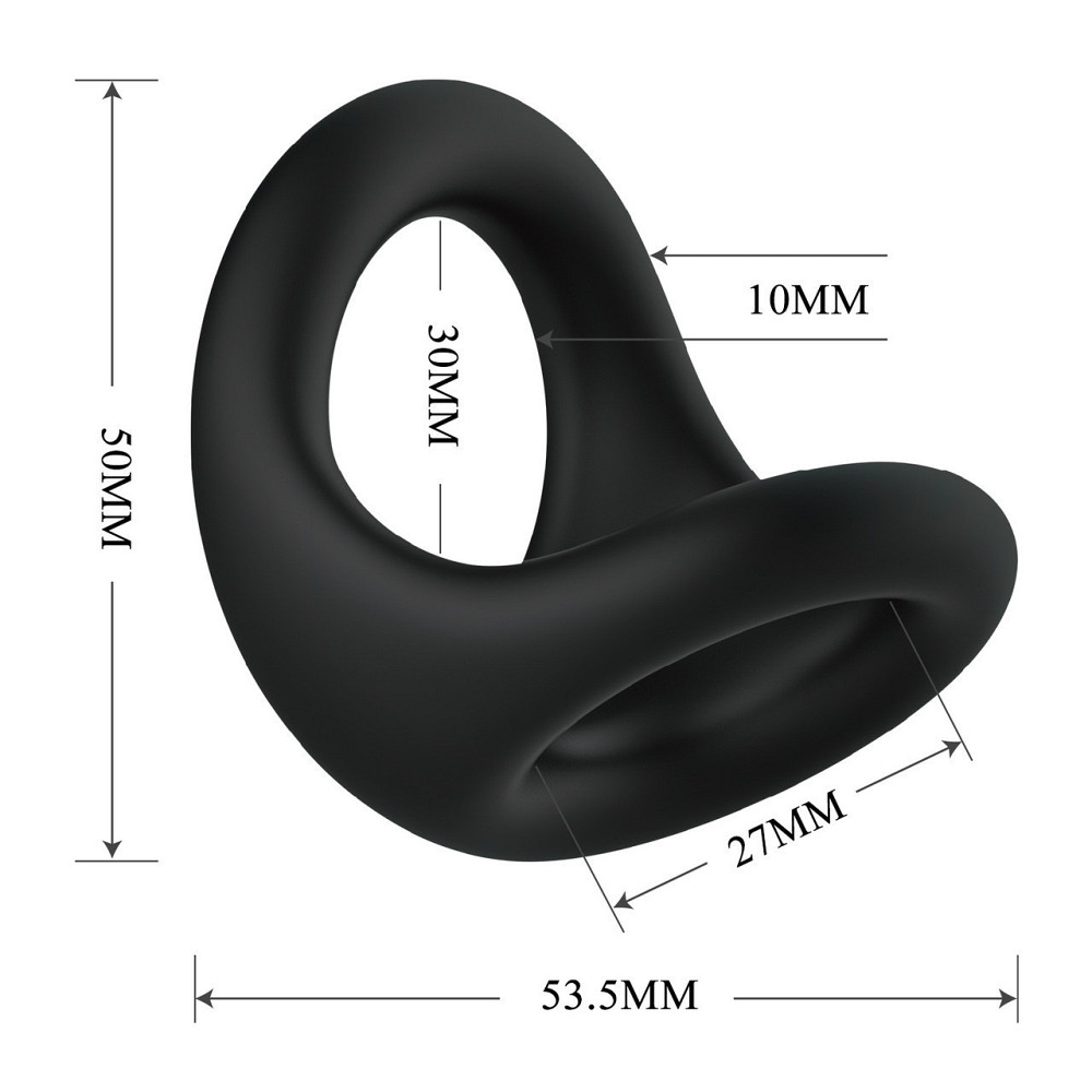 Ерекційне кільце Crazy Bull - Nestor Silicone Cock Ring, BI-210237 Sex Aura Київ - фото 6