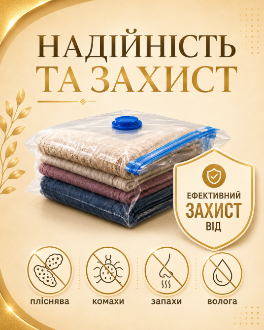 Вакуумные пакеты 16 шт для переезда и путешествий, хранения одежды, вещей,в шкафу, гардеробной и сезонной смены гардероба Каменец-Подольский - изображение 10