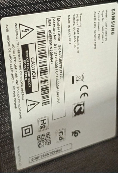 Телевізор Samsung 43" 4K UHD/Smart TV Wi-Fi T2/Tizen/2020 рiк. Харків - фото 2